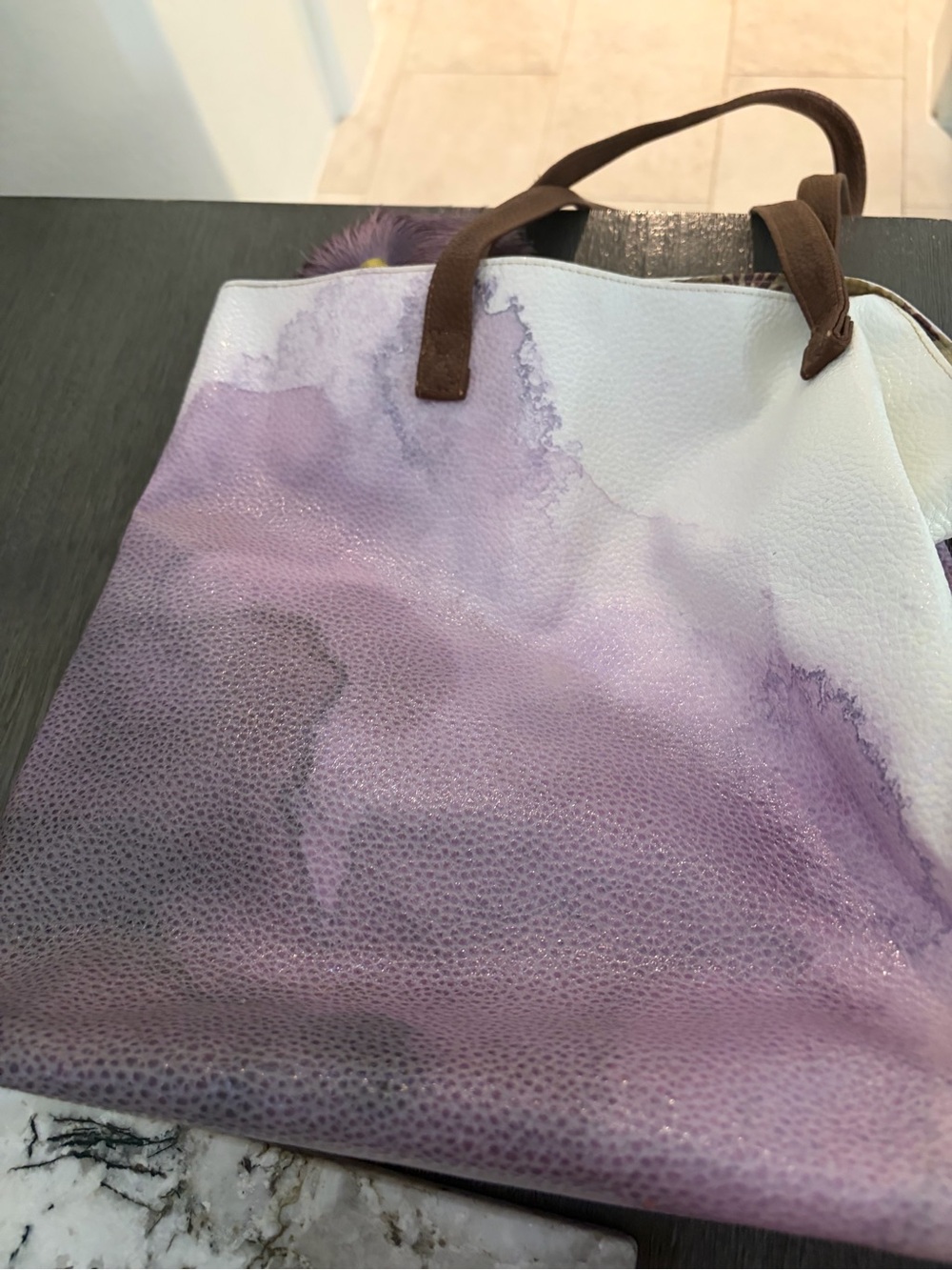 Papaya art purse
